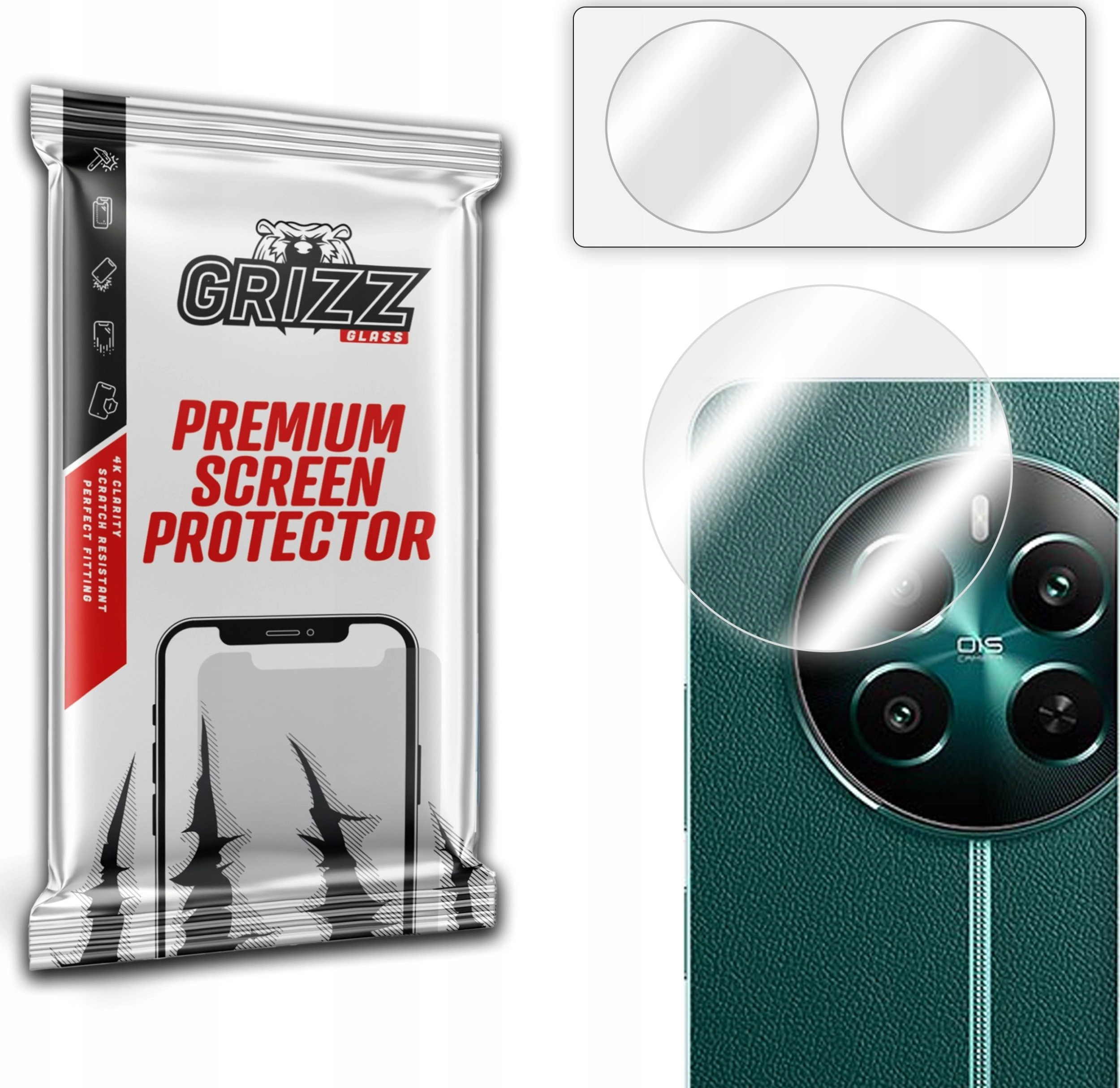 GrizzGlass GrizzGlass HybridGlass Camera Glass for