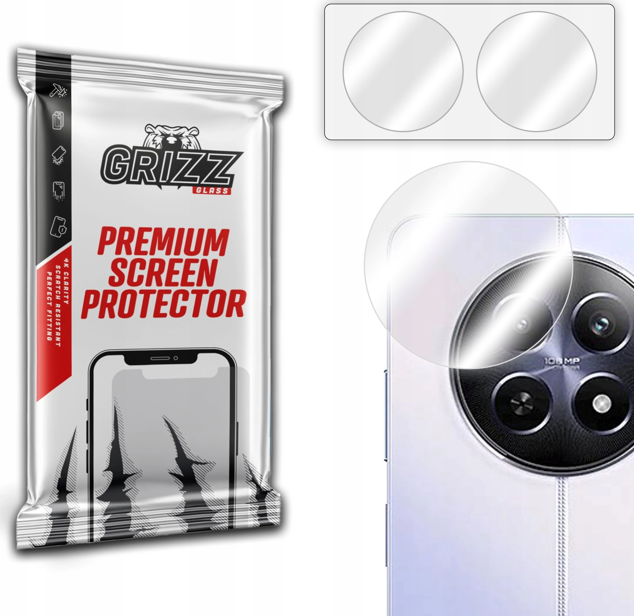 GrizzGlass GrizzGlass HybridGlass Camera Glass for