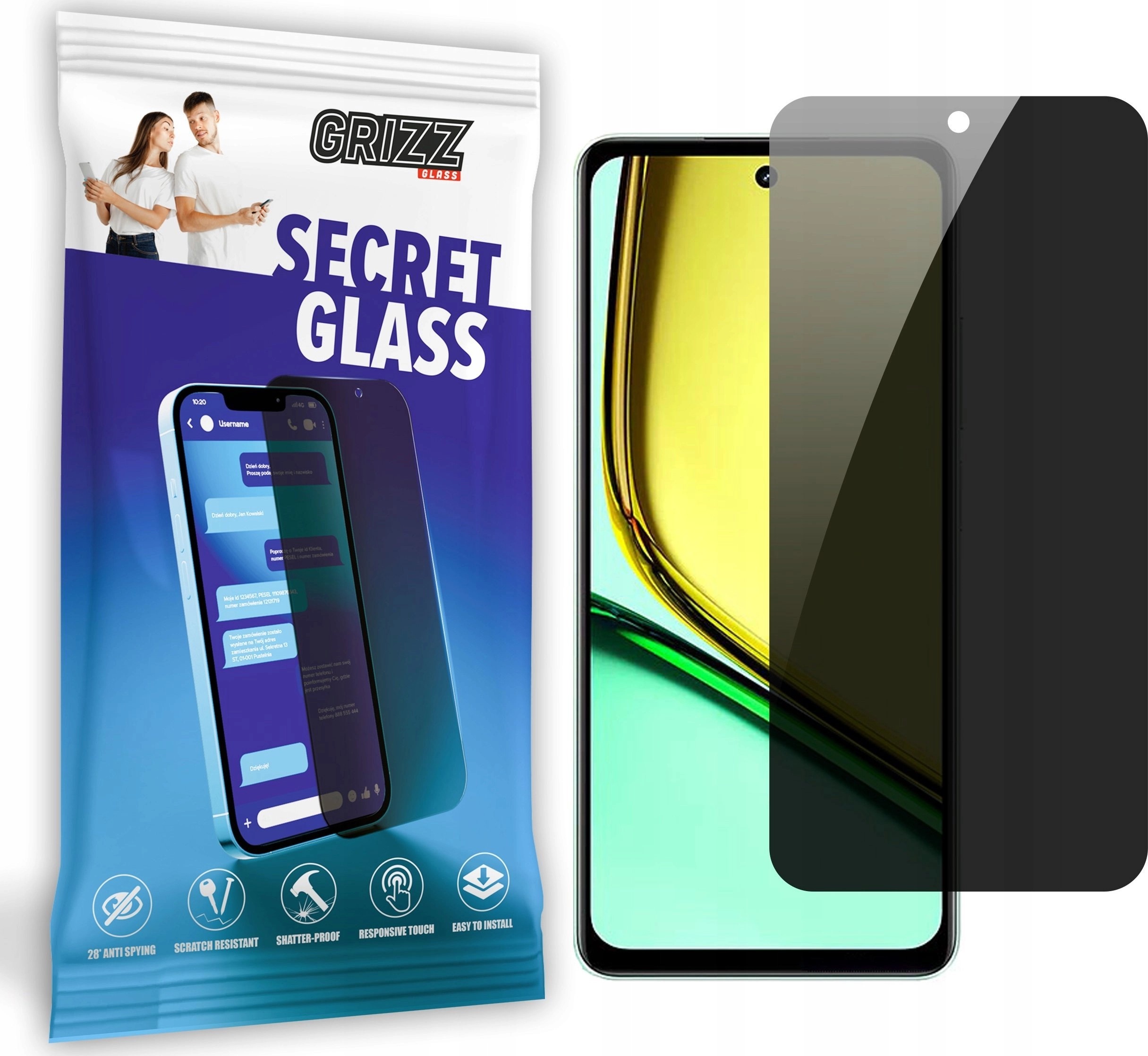 GrizzGlass Szkło prywatyzujące GrizzGlass SecretGlass do