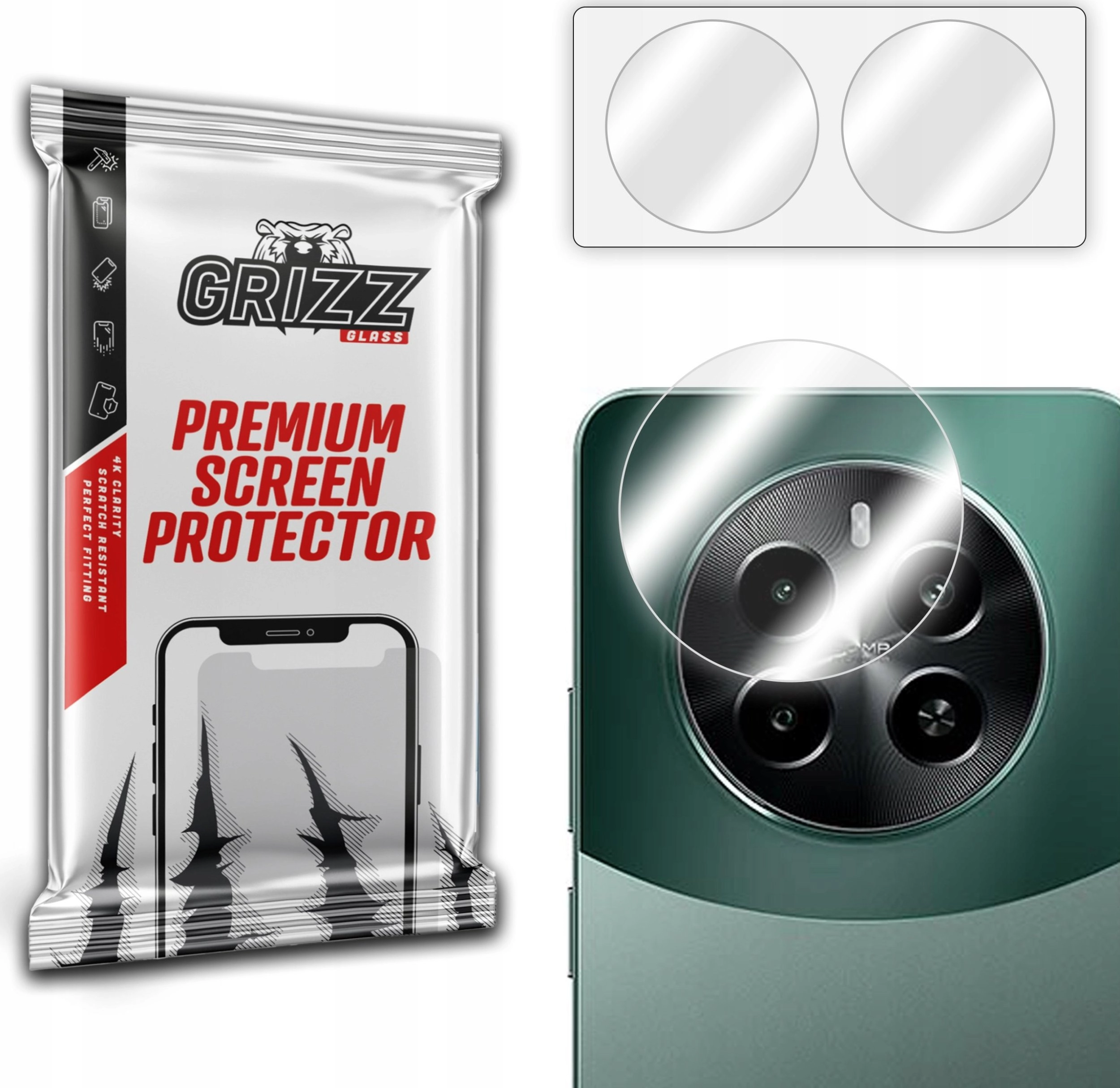 GrizzGlass GrizzGlass HybridGlass Camera Glass for