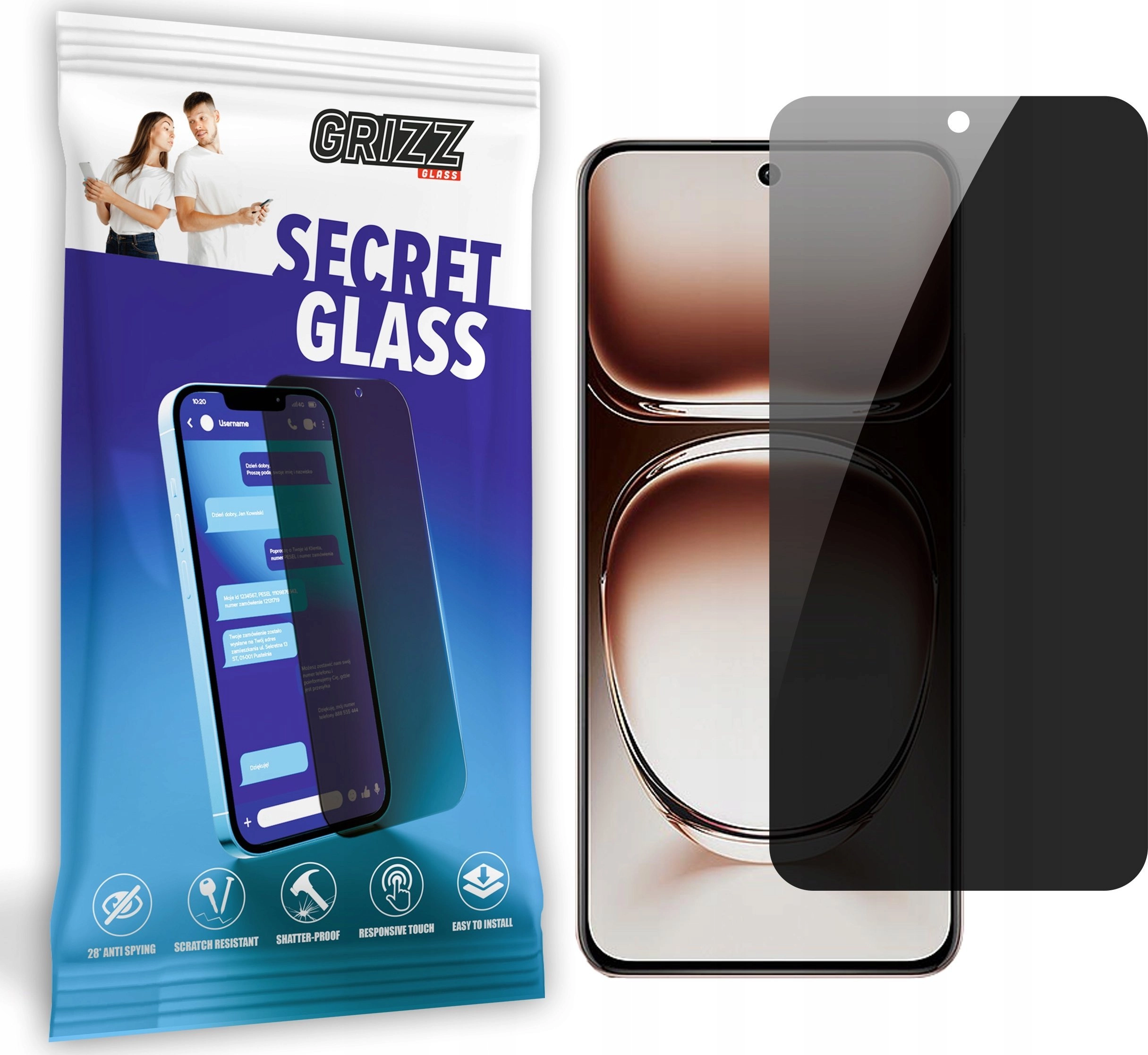 GrizzGlass Szkło prywatyzujące GrizzGlass SecretGlass do