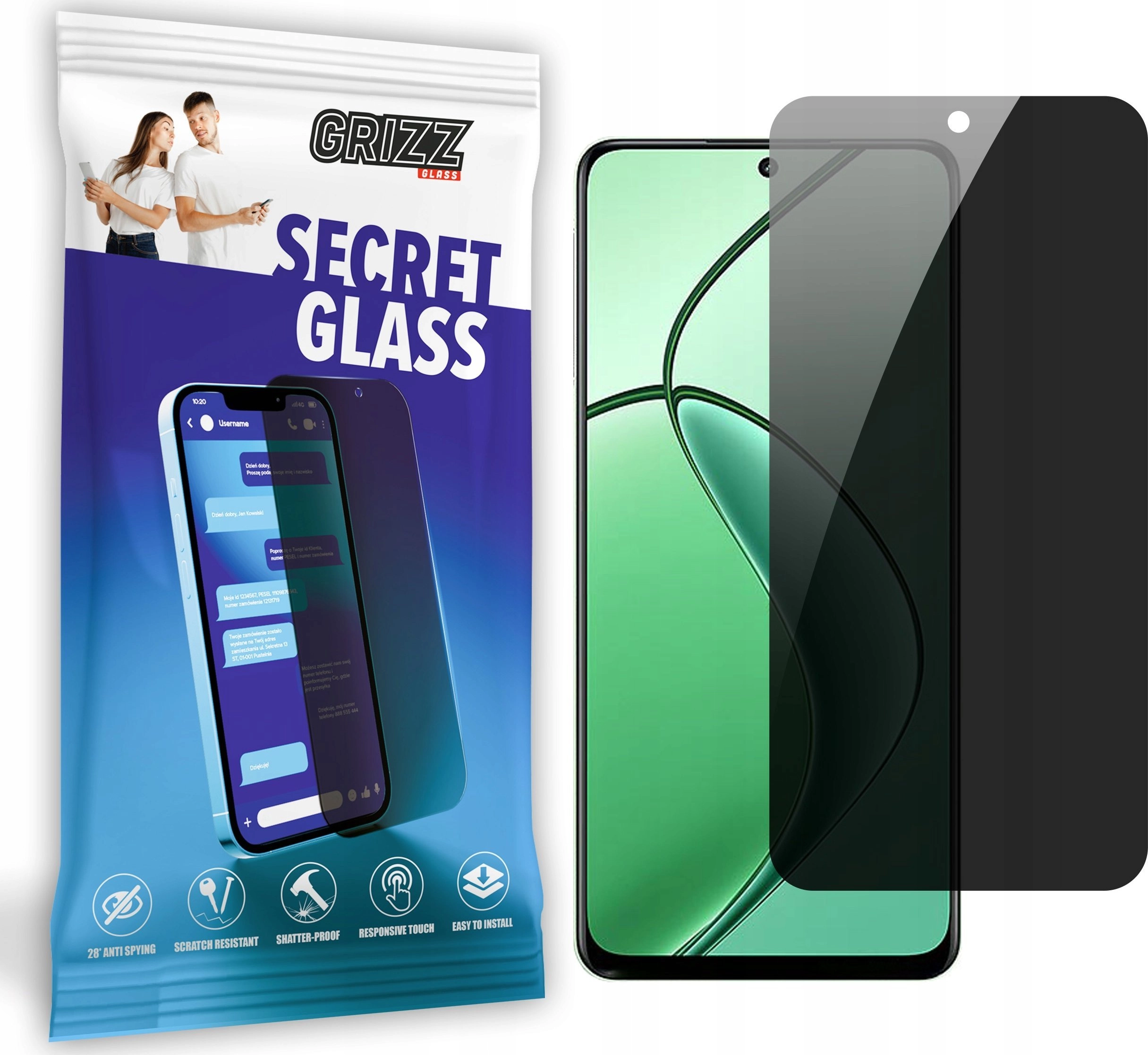 GrizzGlass Szkło prywatyzujące GrizzGlass SecretGlass do