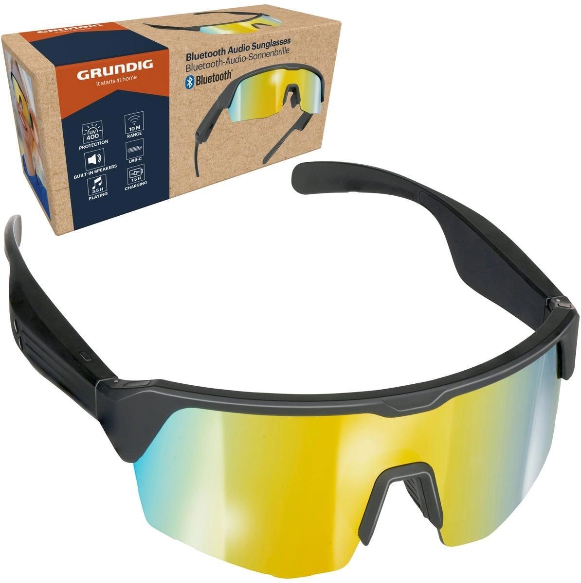 Grundig OKULARY PRZECIWSŁONECZNE BLUETOOTH UV400 Z