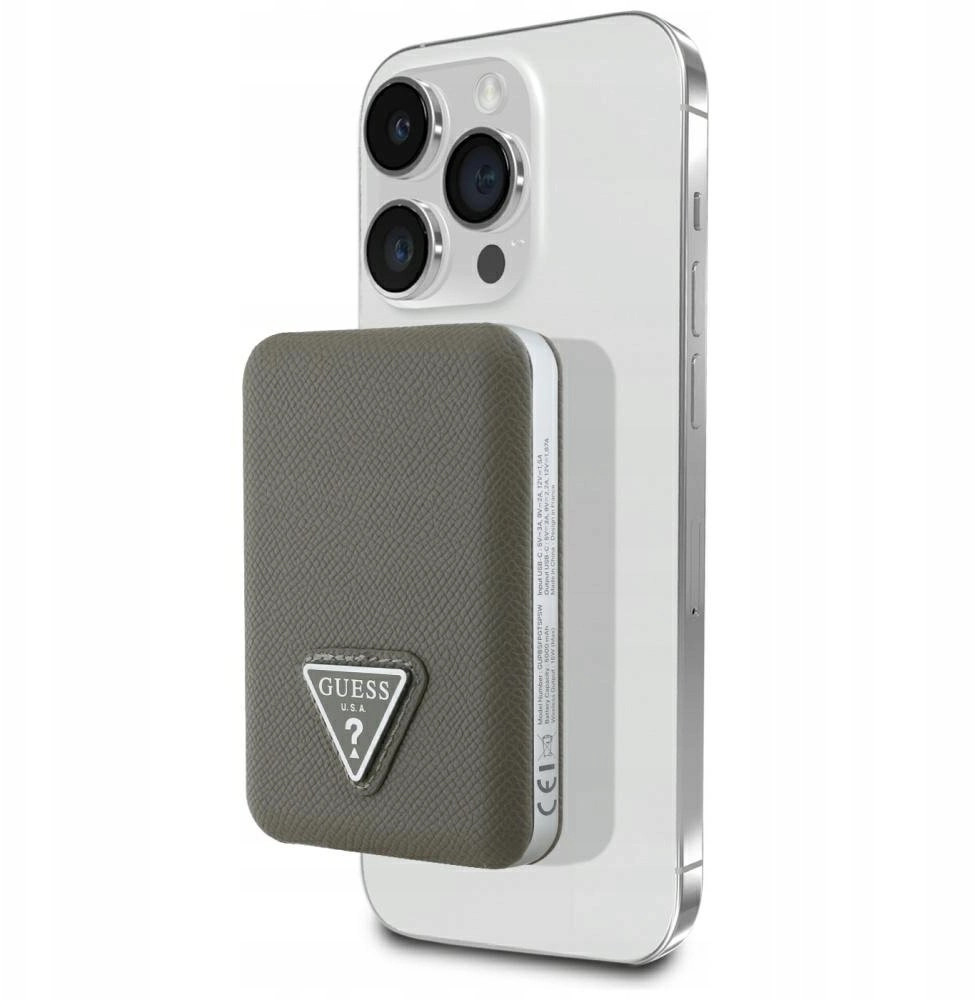 Guess Grained Triangle induction power bank