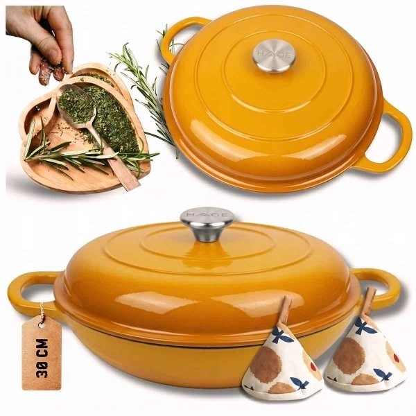 Atusa ENAMEL CAST IRON POT 30cm