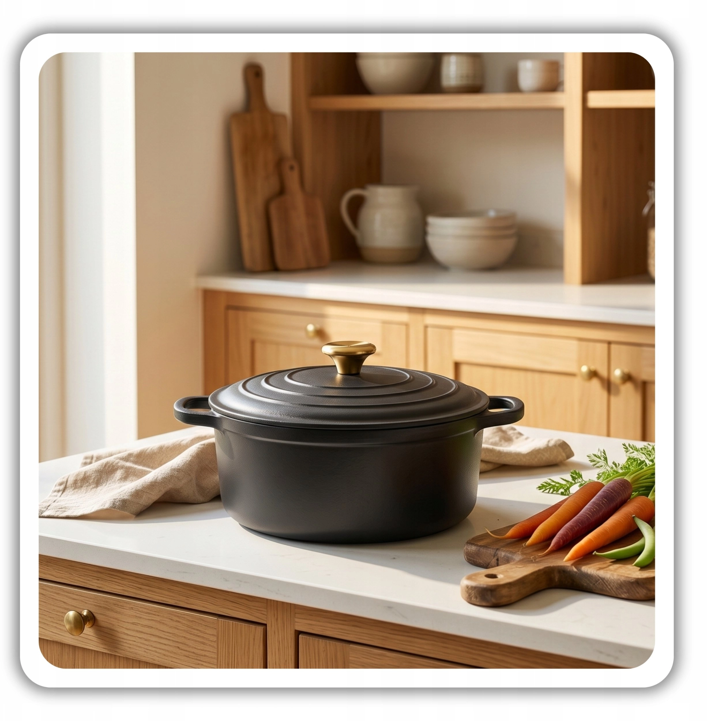 Atusa ENAMELED CAST FLASH POT 24cm
