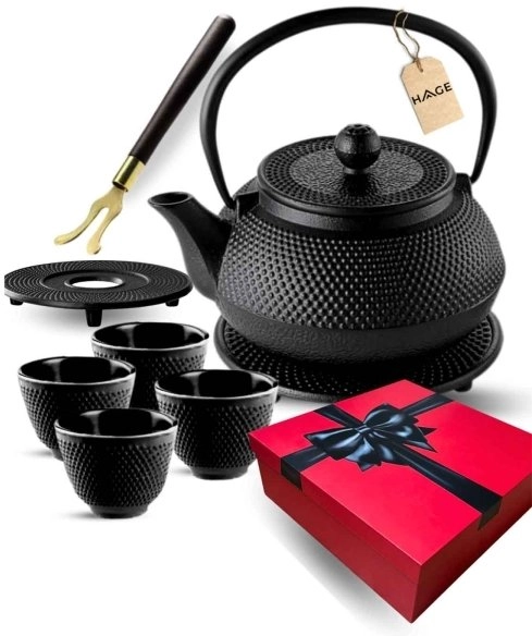 CAST IRON BREWER JUG BLACK 900ml