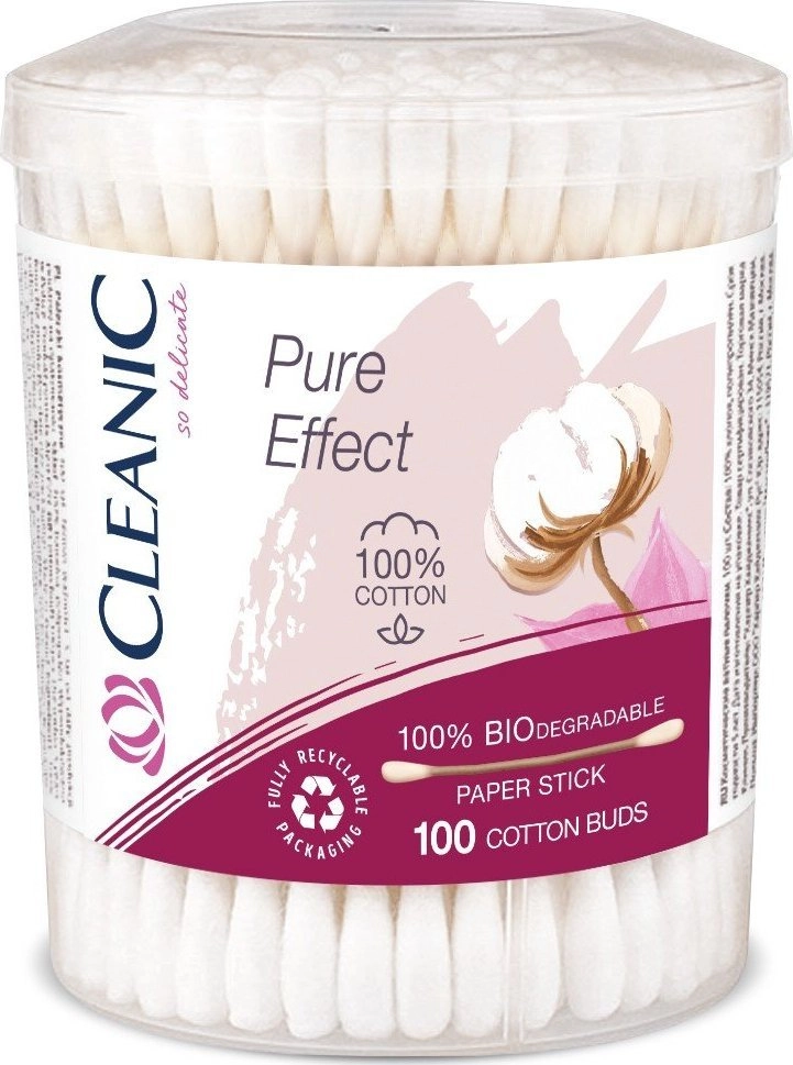 Cleanic Pure Effect cotton buds -100%