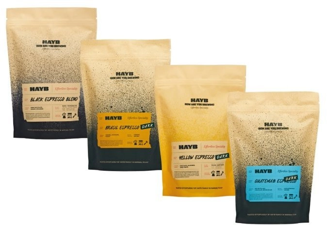 HAYB DARK Espresso Starter Pack 4x250g