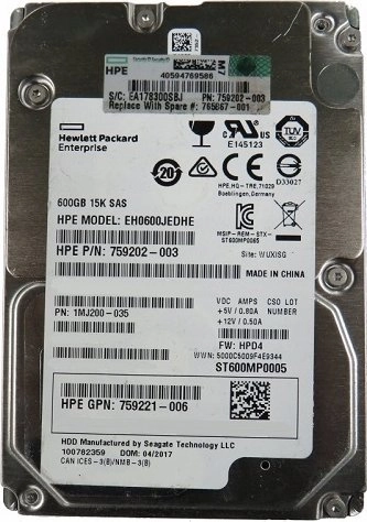 Dysk HP HDD 600gb 3 5