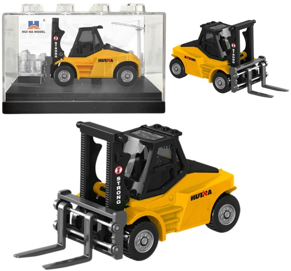 Huina Metal Forklift Collectible Model Yellow