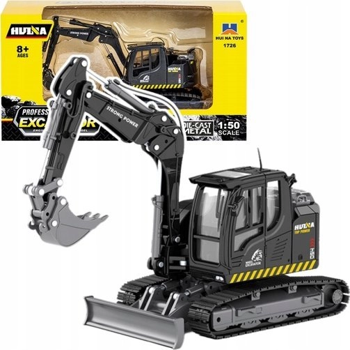 Crawler Excavator With Bulldozer Metal Huina
