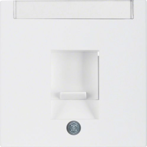 Hager Single faceplate with dust cover