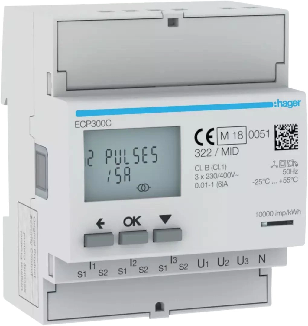 3-phase electricity meter  transl. 1-5A 4M