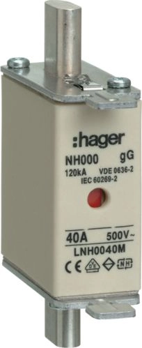 Hager Fuse insert NH000 40A 500V