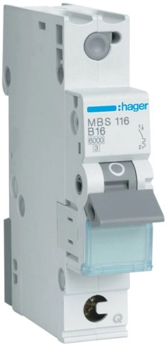 Circuit breaker 1P B 16A 6kA