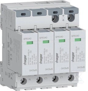 Hager SPD OGR. PRZEP. T2 4P