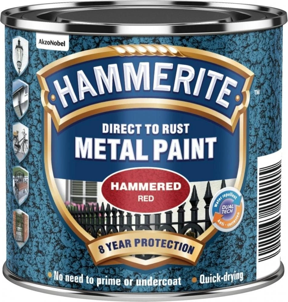 PAINT HAMMERITE RED HAMMERED 750ML (