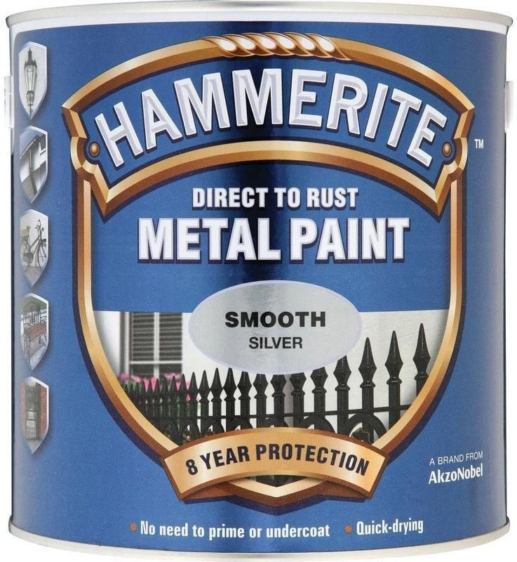 PAINT HAMMERITE SILVER SATIN 750ML 15088989