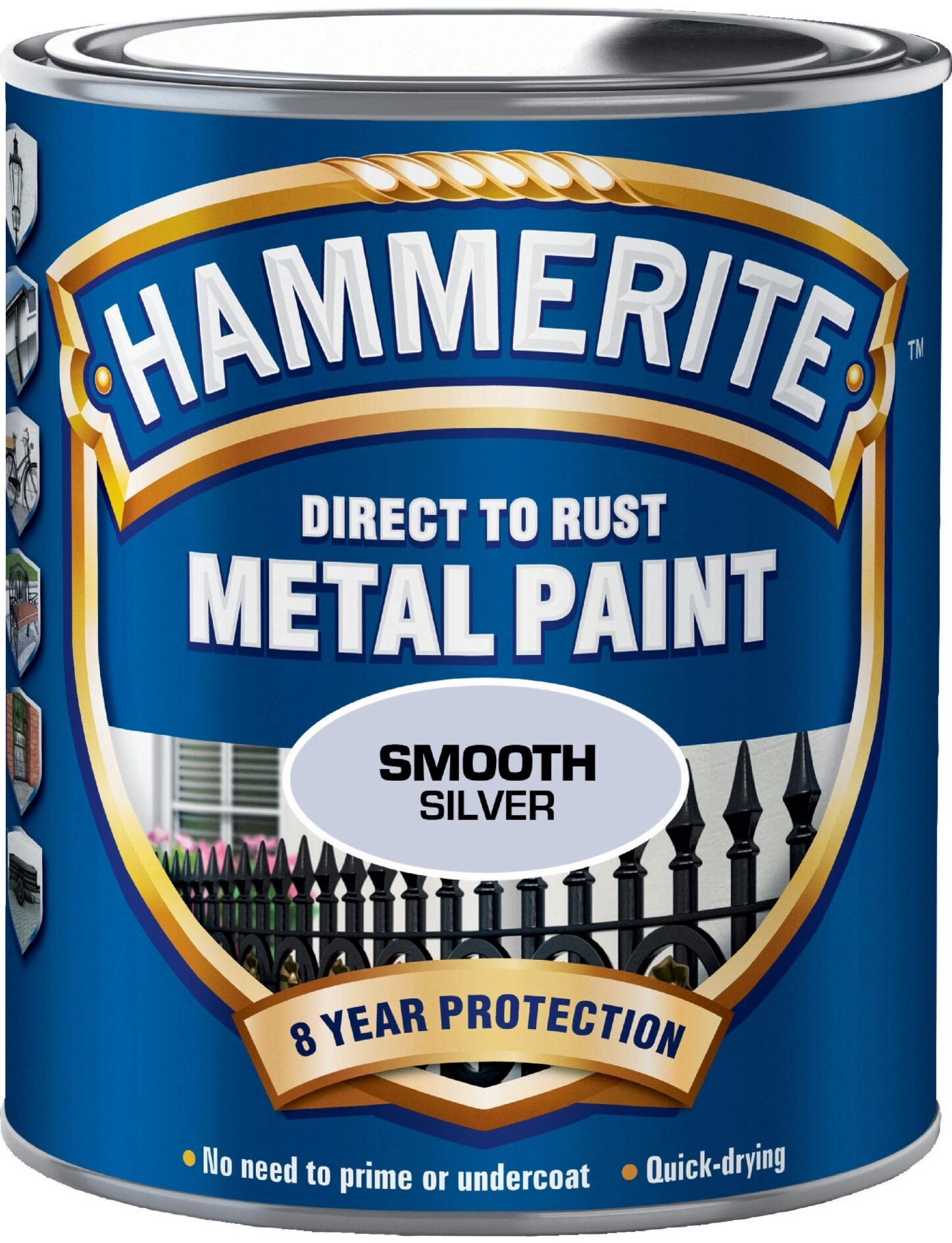 Hammerite Glatlak - Silver - 250