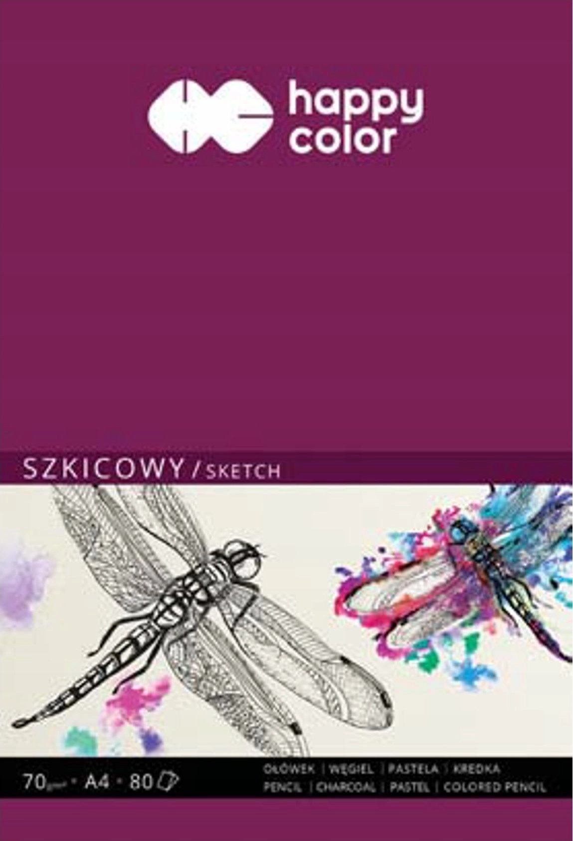Happy Color Dragonfly sketchbook A4/80K HAPPY