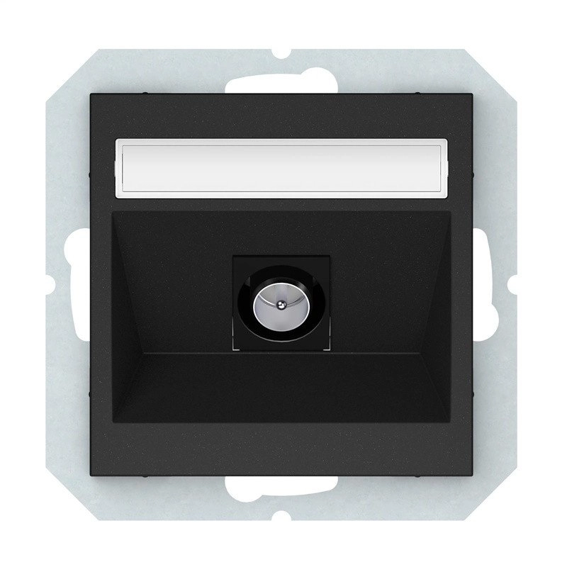 TV SOCKET BLACK TVL01-02 QR1000 15384045
