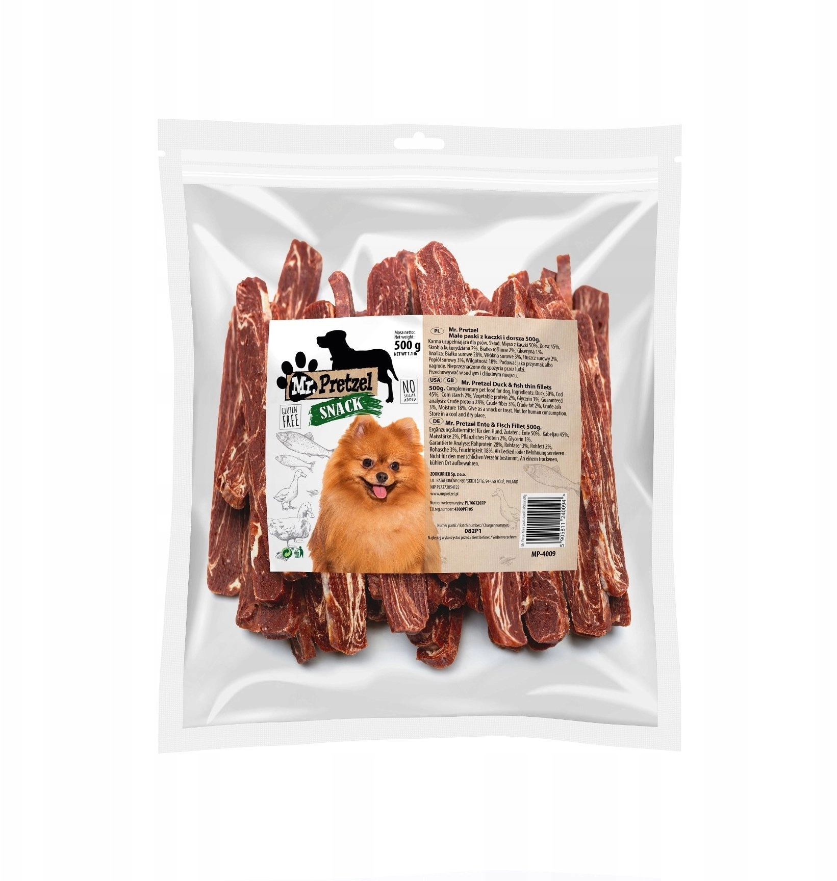 Mr. Pretzel Małe paski z kaczki