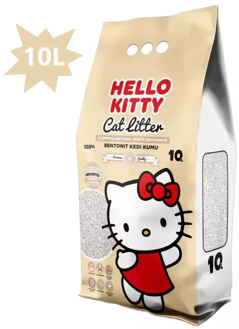 Hello Kitty bentonite cat litter natural