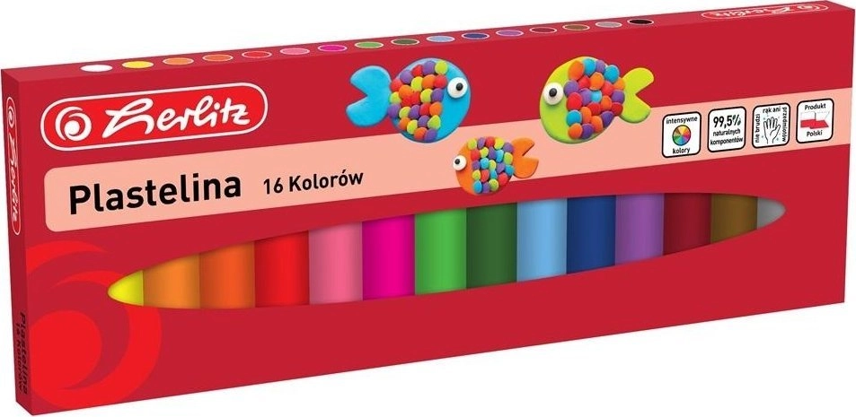 Herlitz PLASTELINA 16KOL HER WB 0009570797