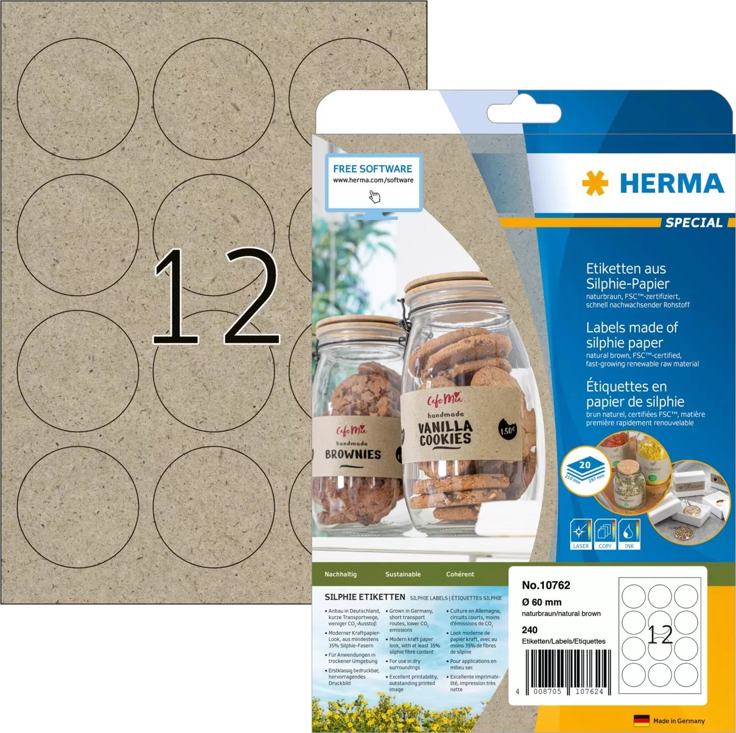 Herma Labels Silphie A4 20 sheets