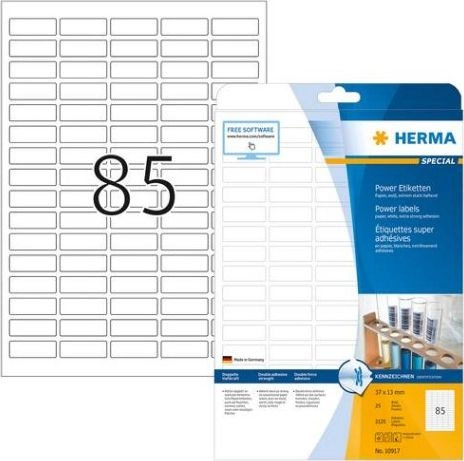 HERMA Labels A4 37x13 mm white
