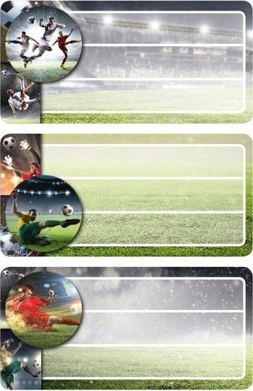 School stickers - Football players 9