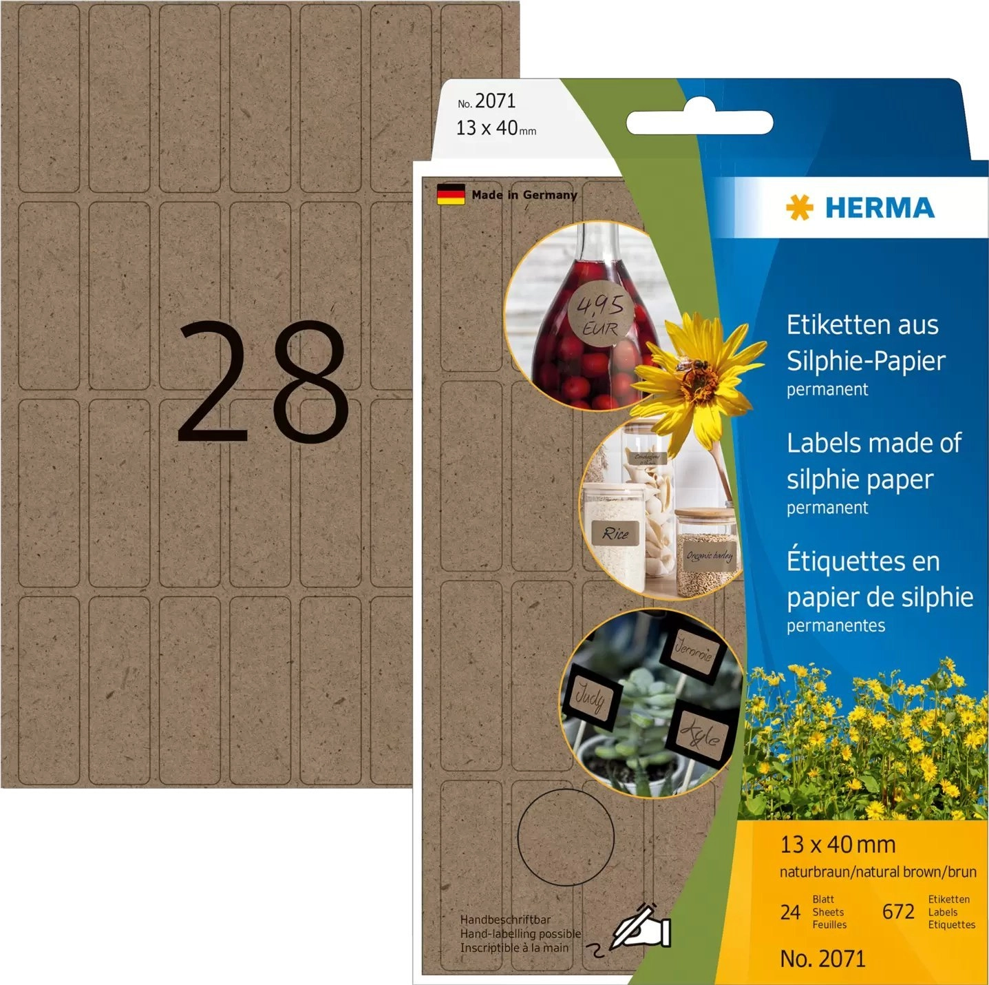 Herma office packaging  Silphie multifunctional labels