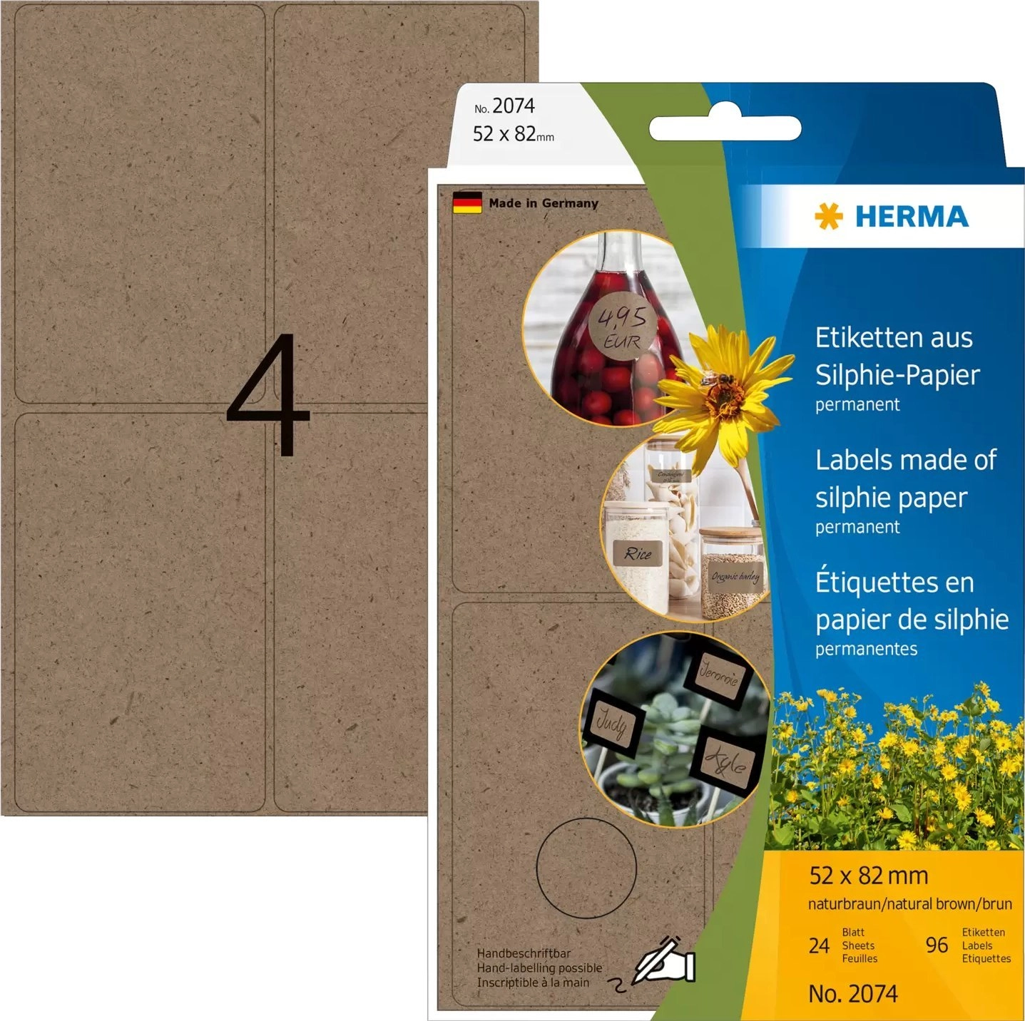 Herma office packaging  Silphie multifunctional labels