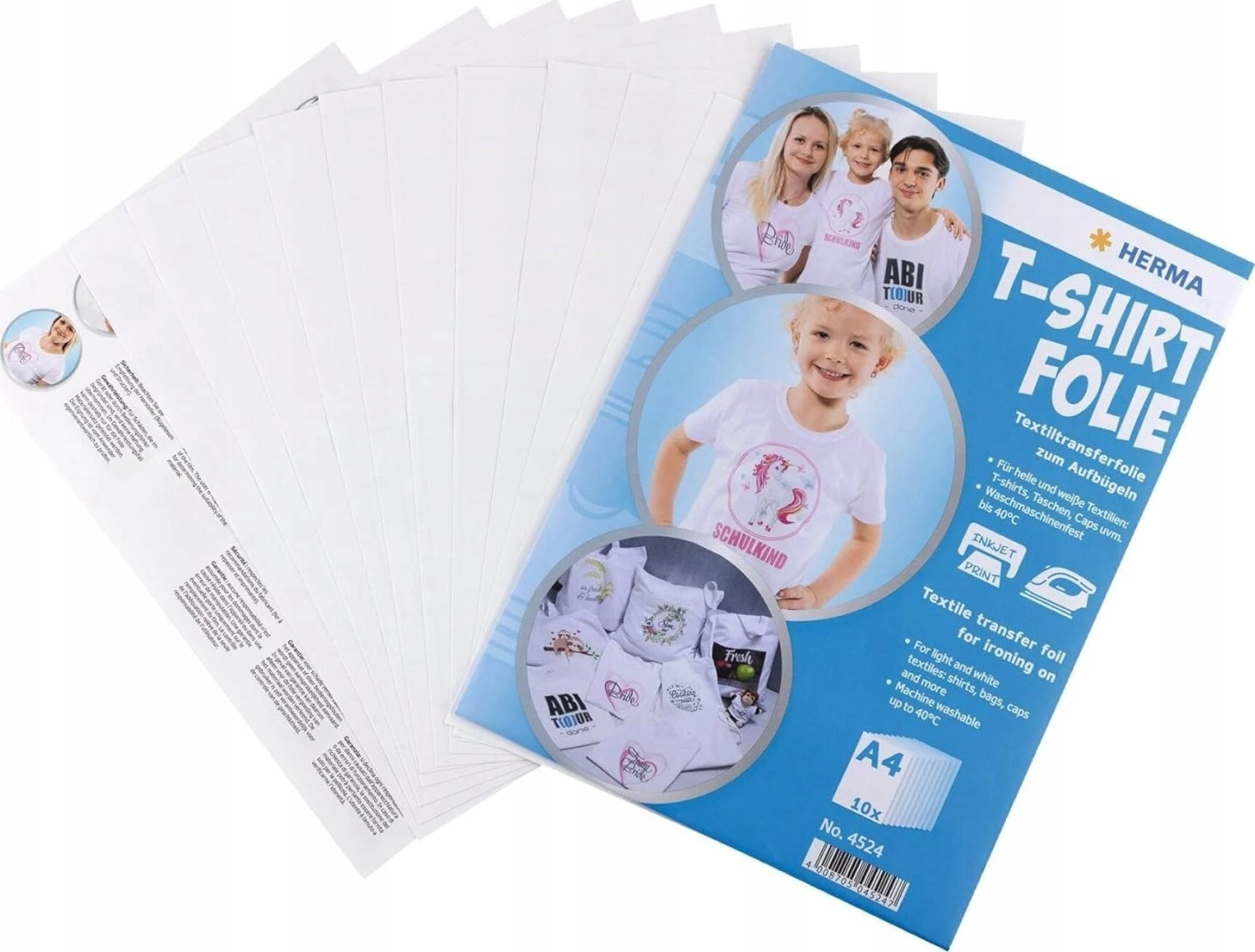 Herma T-shirt foil A4 for light