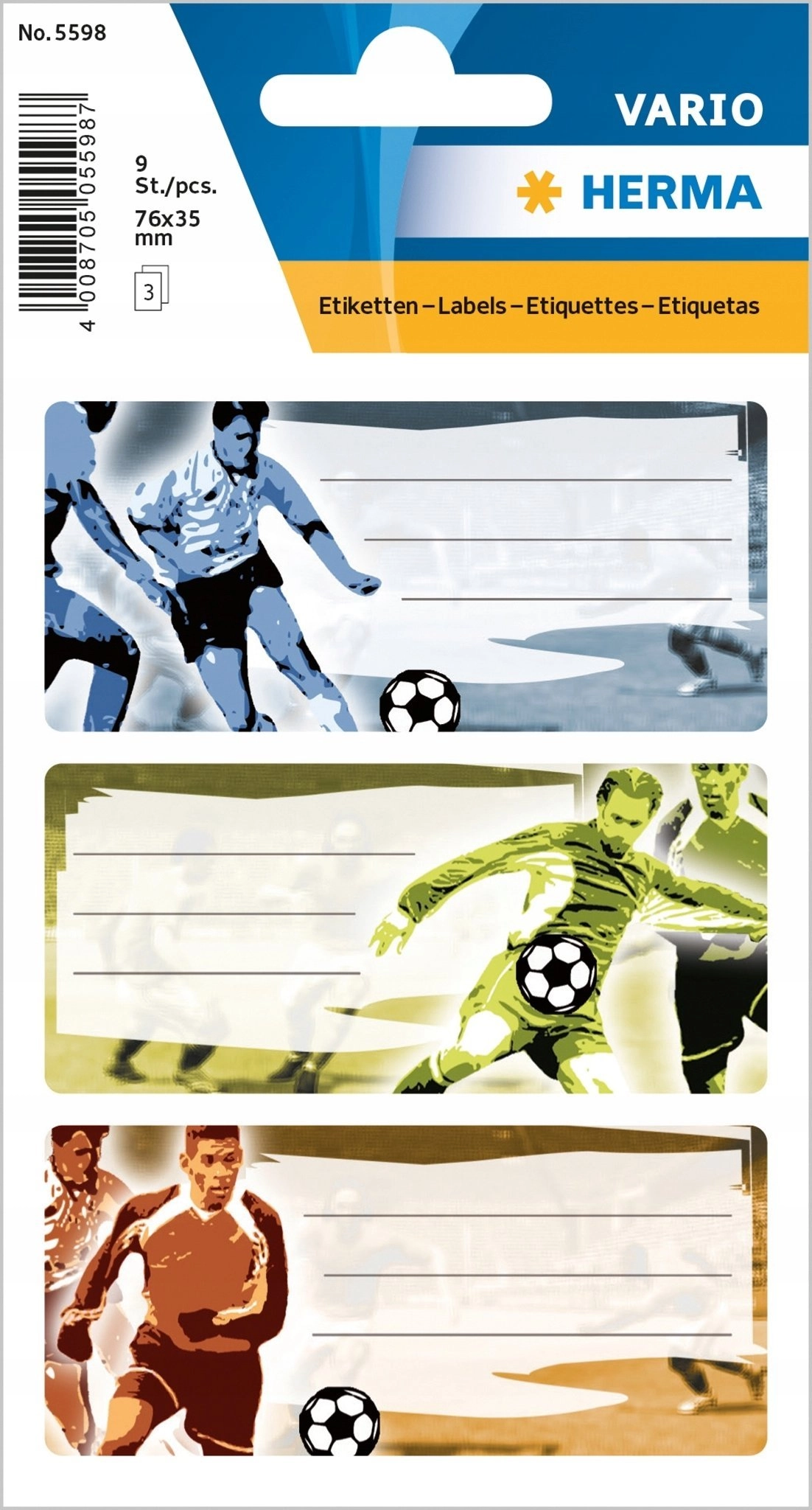 School stickers - Football players 9