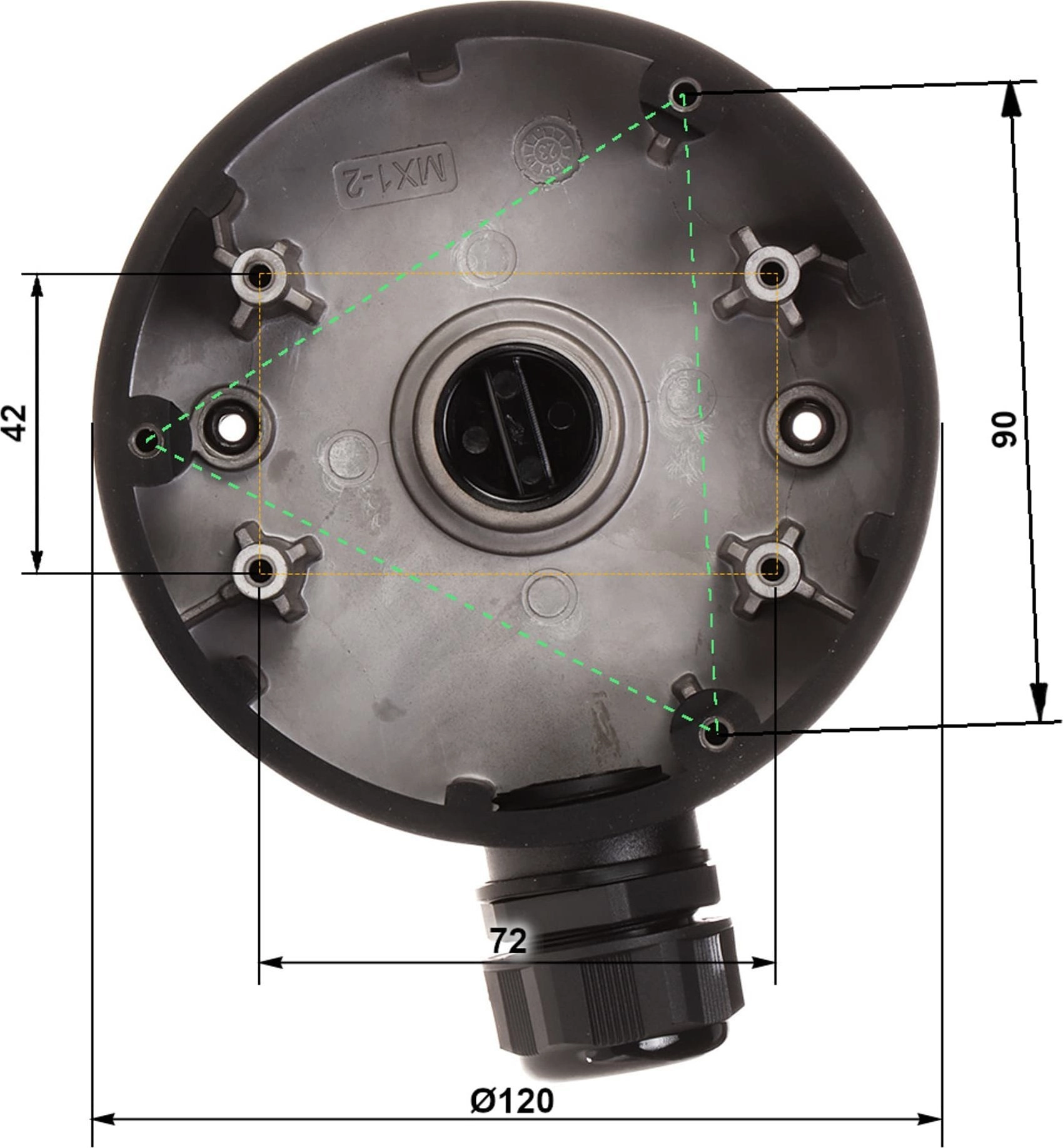Hikvision CAMERA BRACKET DS-1280ZJ-DM46(BLACK) Hikvision 302702543