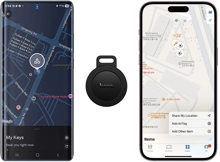 Locator compatible with Apple Find My