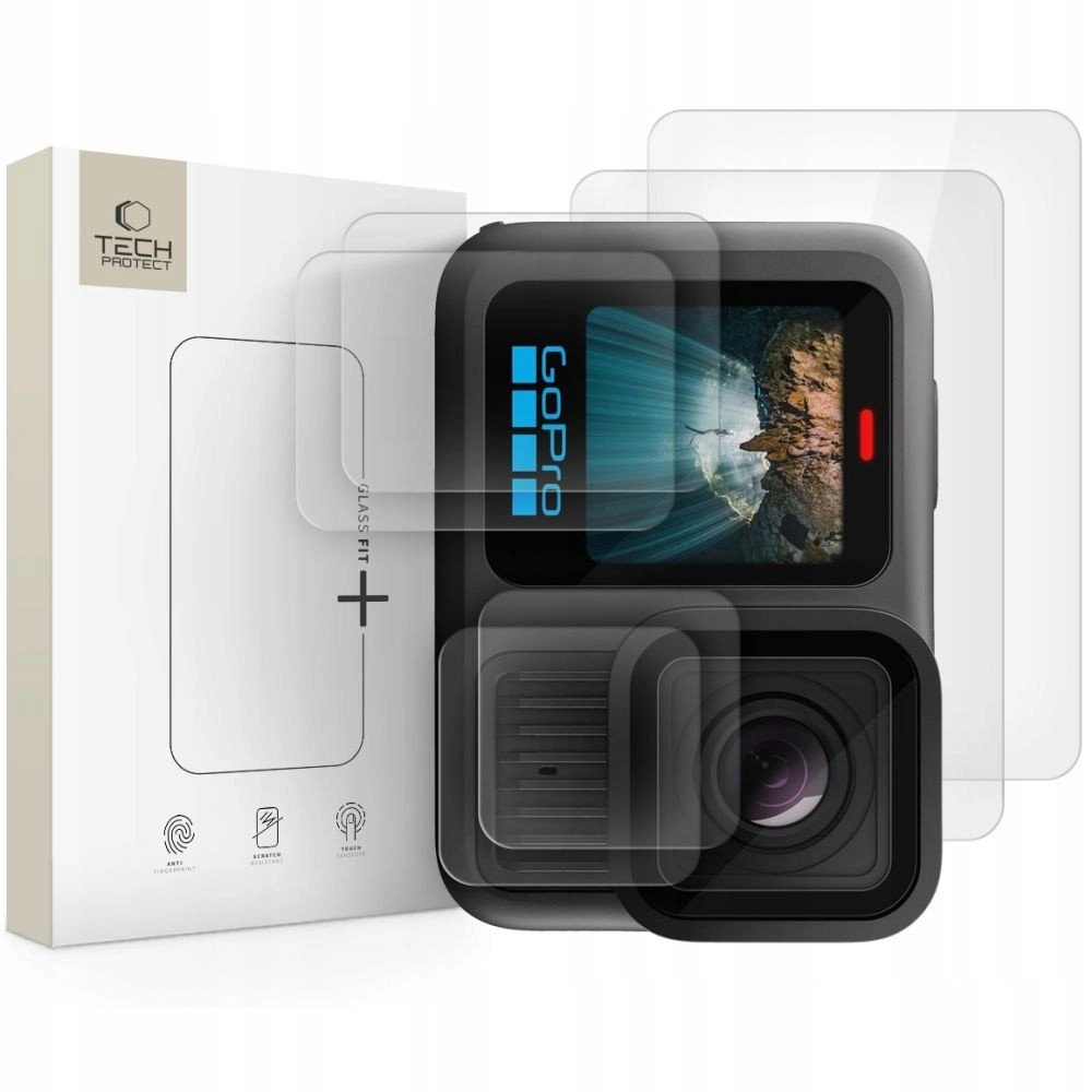 SZKŁO HARTOWANE TECH-PROTECT GLASS FIT+ 2-SET