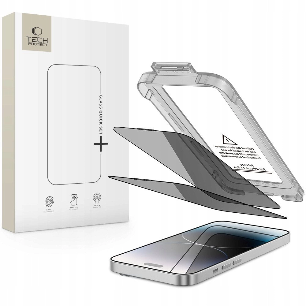 Tech-Protect Quick Set Spy+ privacy glass