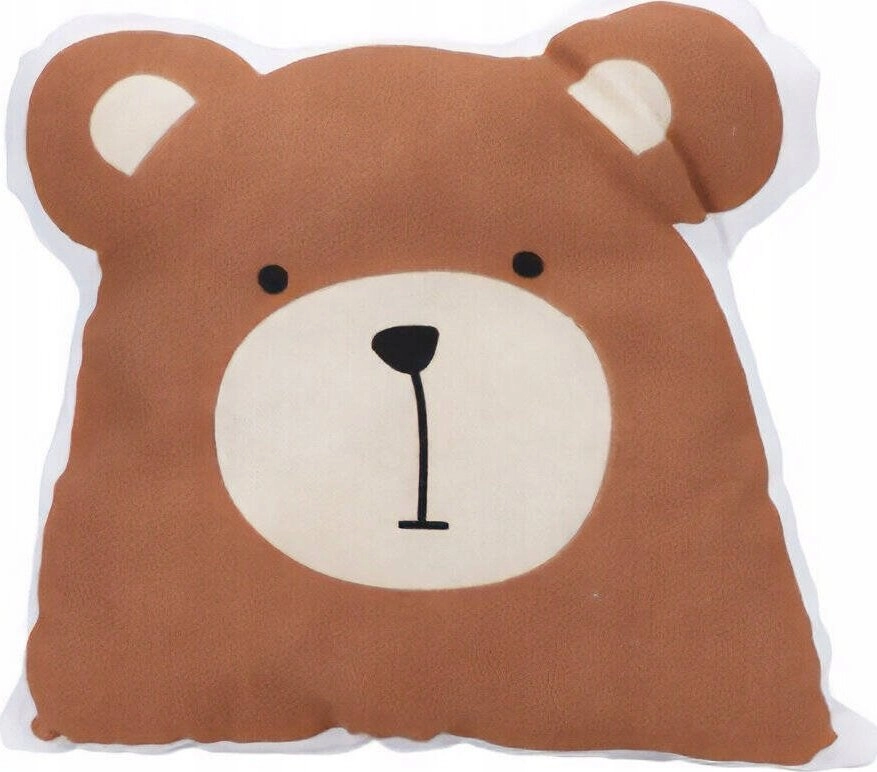 Animal children`s pillow with ears  cotton