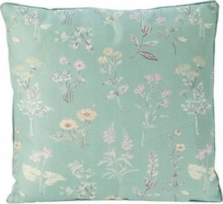Decorative pillow with a floral pattern