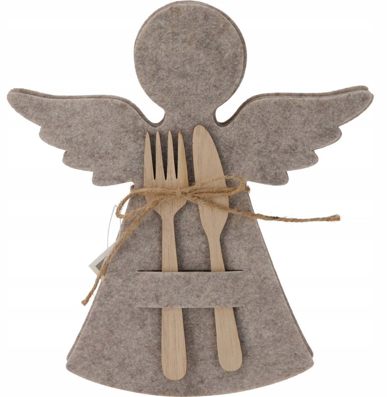 Felt cutlery pocket in the shape