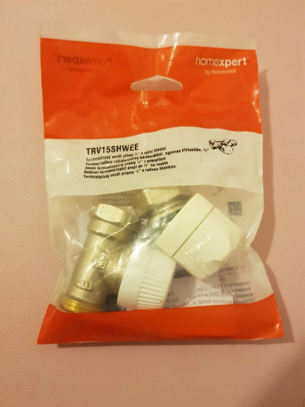 Zawór term. prosty  1/2 z pokrętłem