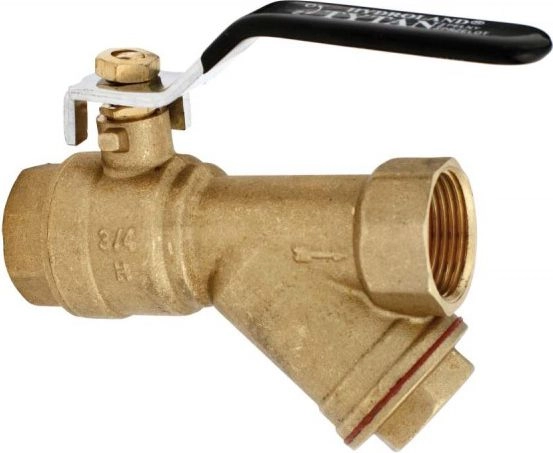 Hydroland Zawór kulowy Tytan z filtrem