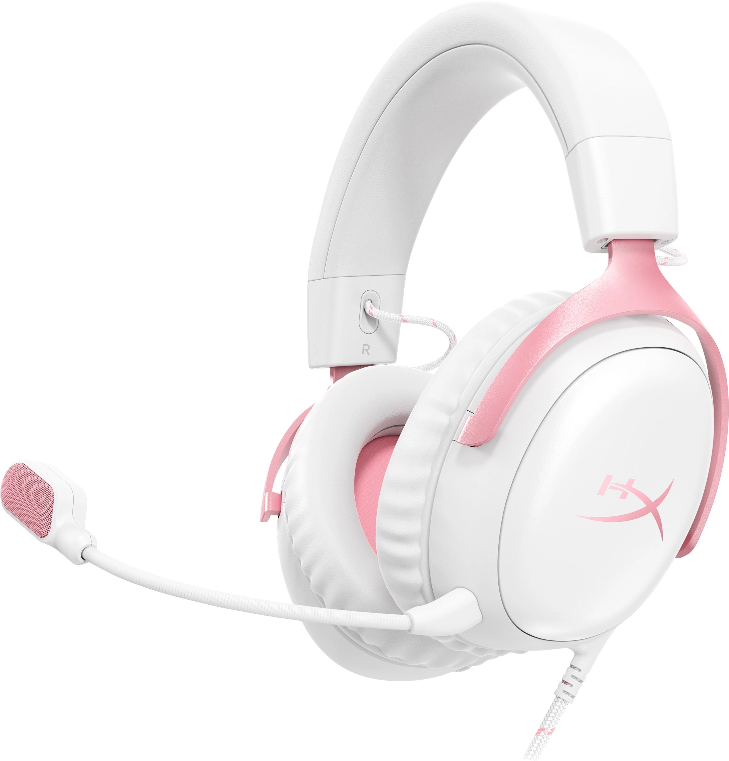 HyperX Cloud III Wired Headphones White/Pink