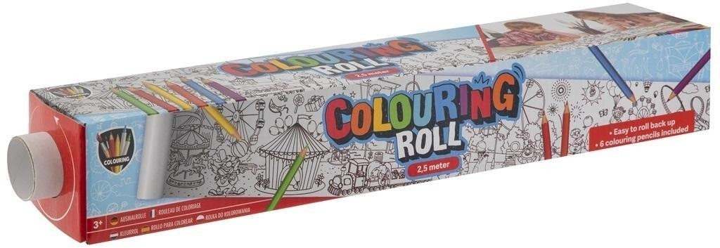 Coloring roll with print 2.5mx42cm