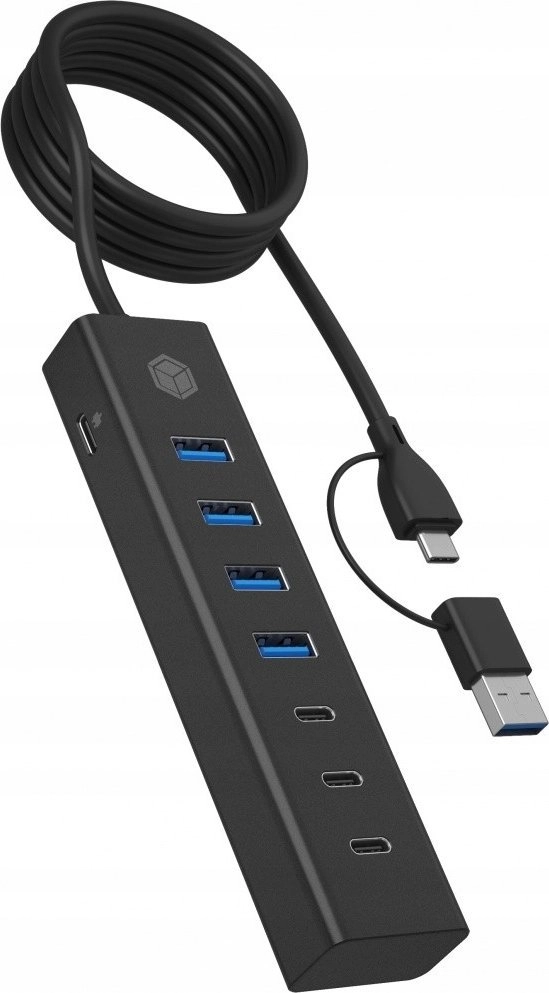 Icy Box Hub IB-HUB1737-C3 7-Port USB