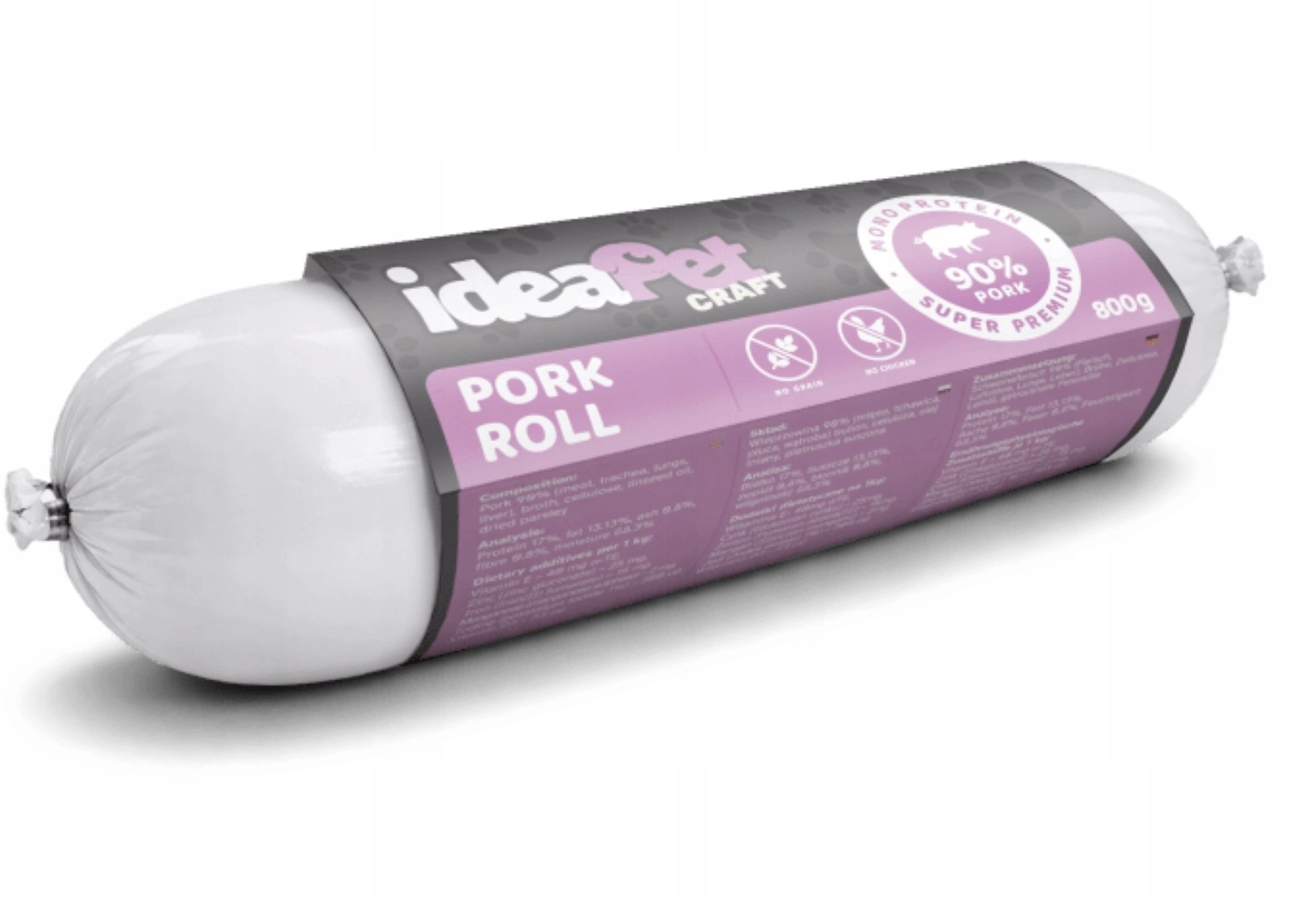 IdeaPet IDEAPET 800g (2x400g) MONOPROTEIN PORK