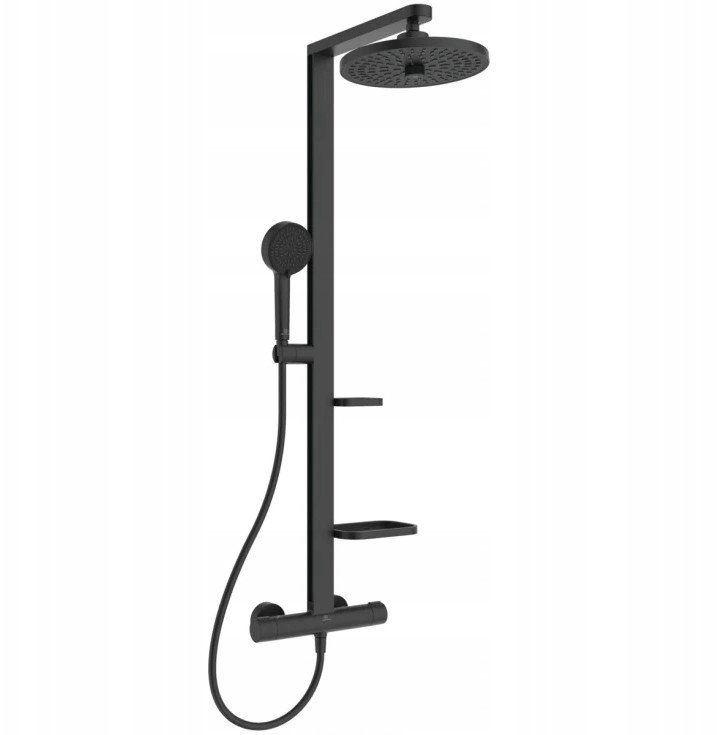SHOWER SET ALU+ BLACK MATT (
